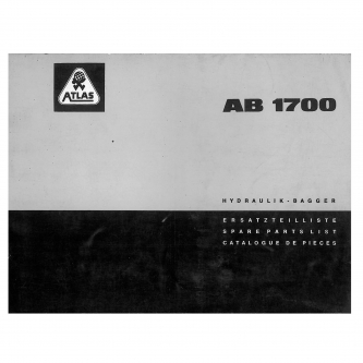 Atlas AB 1700 Parts Catalog